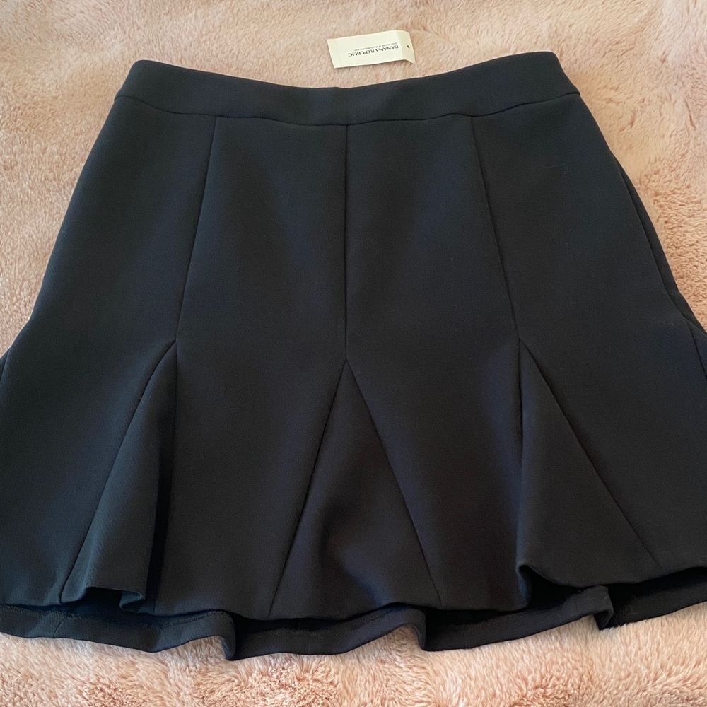 Banana Republic Black Circle Skater Skirt